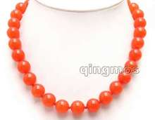 Genuine Big 12mm Round Natural China Red beads  17" necklace-nec5987 wholesale/retail 2024 - buy cheap