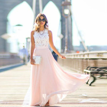 Cheap Long Tulle Skirt Custom Made Fashion Light Pink Maxi Bridesmaid Skirts for Wedding Women Pleated Skirt Zipper Style Saia 2024 - buy cheap