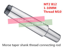 Redução da Luva Da Broca MT2 para B12 Cone Morse Haste Da Broca Chuck Arbor Perfuração Torno Máquina Capacidade 1-10mm fim de Rosca 10mm 2024 - compre barato