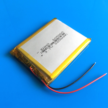 Batería de polímero de litio recargable para navegador GPS, pila de polímero lipo de 605060 V y 3,7 mAh para banco de alimentación de DVD, tableta, PC, cámara PDA, 2200 2024 - compra barato