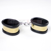 new Titanium Gold sexy handcuffs for sex bdsm fetish bdsm bondage harness chastity belt adult game sex toys for couples 2024 - buy cheap