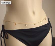 Long Waist chain Body belt Necklace Girl Simple Sexy Body jewelry Beach party Chain Necklace For Birthday gift Jewelry D1008 2024 - buy cheap