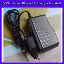 10pcs/lot Universal 2.5mm Europe EU Plug Power Adapter AC Charger 5V 2A for Tablet PC ePad 2024 - buy cheap