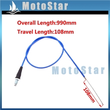 990mm Blue Gas Throttle Cable For Chinese Motorcycle Pit Dirt Motor Bike TTR SSR Thumpstar KLX110 CRF50 CRF70 XR50 YX Lifan 2024 - buy cheap