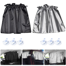 2Pcs Car Curtain Side Window Sun Shade Windshield Sunshade UV Heat Block Suction Cup Protection Cloth Sheet 2024 - buy cheap