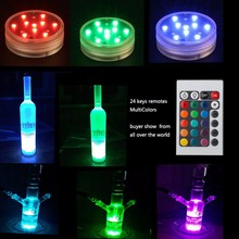 Free Shipping LED Submersible Candle Floral Tea Light Candle Flashing Waterproof Wedding Party Decoration Hookah Shisha 2024 - buy cheap