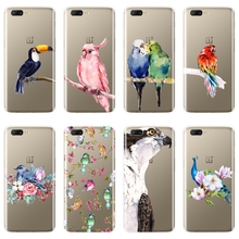 Funda trasera de silicona suave para móvil, carcasa con diseño de águila, pájaro, flor, pavo real, Animal, para One Plus 3, 3T, 5T, 5, 5T, 6, 6T 2024 - compra barato