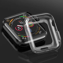 Marco Protector para Apple Watch Series 4, funda de 40mm y 44mm, funda transparente suave de TPU para iWatch, funda protectora ultrafina 2024 - compra barato