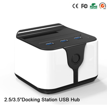 HUB USB 3,0 con 3 puertos USB 3,0, estación de acoplamiento de Disco duro Sata HDD, 1 bahía, 2,5 ", 3,5", HD03Hub, ordenador/tableta 2024 - compra barato