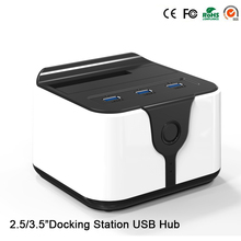 Hub docking station usb 3.0 e 3 entradas sata hdd, docking para disco rígido, 1 bay, disco rígido, 3.0 "2.5", hd03hub computador/tablet 2024 - compre barato