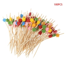 100 шт., одноразовые бамбуковые палочки для коктейлей 2024 - купить недорого