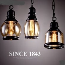 Loft Style Iron Glass Pendant Lights Fixtures Vintage Industrial Lighting For Dining Room Bar Hanging Lamp Lamparas Colgantes 2024 - buy cheap