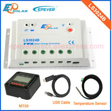 12V portable Controller LS3024B 30A Small home panel system Solar regulator PWM EPEVER MT50 Meter USB cable&Temp sensor 2024 - buy cheap