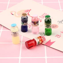 5pcs/lot 1/12 Scale Miniature Dollhouse Drink Mini Drink Bottle Pretend Food for Dollhouse Decor Kitchen Toys for Children 2024 - buy cheap