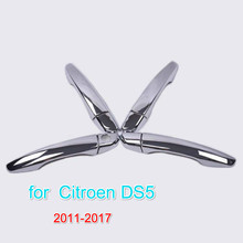 FUNDUOO For Citroen DS5 DS 5 2011-2017  New Chrome Car Door Handle Cover Trim Sticker Styling 2012 2013 2014 2015 2016 2024 - buy cheap