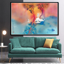 Canvas Painting Kids See Ghosts Kanye West Kid Cudi Rapper Music Album Poster Prints Art Wall Pictures Living Room Home Decor 2024 - buy cheap