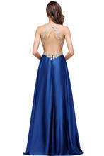 Женское шифоновое платье для выпускного вечера, с открытой спиной 2024 - купить недорого