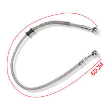 800 mm Universal Motorcycle Brake Oil Hose Brake Line Stainless Steel Braided Oil Hose Line Pipe Fit ATV Dirt Pit Bike 2024 - buy cheap