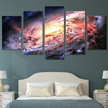 ArtSailing-cuadro sobre lienzo para pared, impresión HD, universo, Galaxia espacial, estrellas, decoración del hogar, póster, imagen paintingsny-6075, 5 piezas 2024 - compra barato