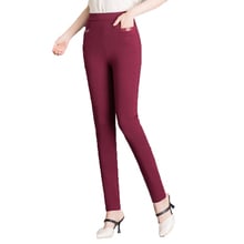 NEW women's casual OL office Pencil Trousers Girls's cute 3 colour Slim Stretch Pants fashion Candy Jeans Summer Pencil Pants 2024 - buy cheap