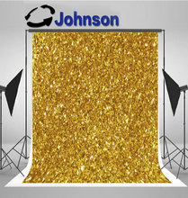 Filled Shiny Gold Glitter Sparkly background  High quality Computer print wedding backdrops 2024 - buy cheap