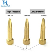 NuoNuoWell 3x M14*1.5 Female Thread Long Distance Bullet Sprinkler Brass Nozzle 1/4'' Agriculture Fruit Tree Mist Spray 2024 - buy cheap