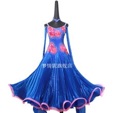 Novo vestido de dança de salão customizado md1105, vestido padrão para competição de dança de salão valsa 2024 - compre barato
