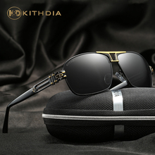 Kithdia óculos de sol masculino polarizado uv400, óculos de sol de alta qualidade masculino de marca de luxo, 2018 2024 - compre barato