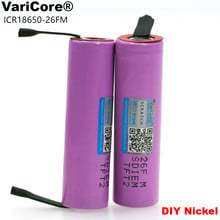 VariCore  New 18650 ICR18650-26FM 2600mAh Li-ion 3.7v Rechargeable Battery DIY Nickel batteries 2024 - buy cheap