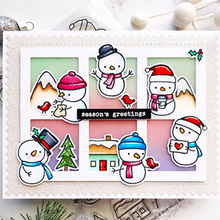 ZhuoAng-troqueles de corte de pingüino de Navidad y conjunto de sellos transparentes para álbum para recortes de fotos, grabado Stencial decorativo 2024 - compra barato