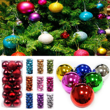 24PCS 30mm Christmas Xmas Tree Ball Bauble Hanging Party Wedding Ornament Holiday Festival DIY christmas tree Decoration 2024 - buy cheap