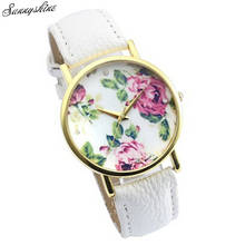 Женские модные часы с розовым кожаным ремешком, Кварцевые аналоговые наручные часы, оптовая продажа ef3 2024 - купить недорого