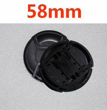 30pcs/lot  58mm center pinch Snap-on cap cover LOGO for nikon 58mm camera  Lens 2024 - buy cheap