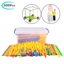 Kids DIY Art Construction Tunnel Building Blocks Toys 4D Space Pipe Blocks Insert Toy Imagination Create Funny Brain Game Gifts 2024 - buy cheap