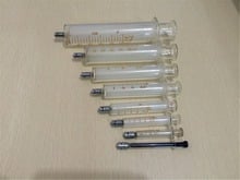 Inyector de vidrio para laboratorio, 1ml, 2ml, 5ml, 10ml, 20ml, 30ml, 50ml, 100ml 2024 - compra barato