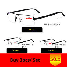 VANLOOK-Gafas de Lectura para hombre, lentes de Lectura transparentes para ordenador, óptica, Retro, de Metal, 1,0, 1,5, 2,0, 2,5, 3,0, 3,5, 4,0 2024 - compra barato