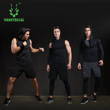 Vansydical Sports Suits Mens Gym Clothing Running Compression Tights Set 5pcs Fitness Training Workout Jogging Suits Tracksuits 2024 - buy cheap