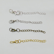 lobster claw clasp extended extension chains jump rings charms necklace pendant connector bail bracelet Ropes cords Hook crimps 2024 - buy cheap