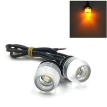 2pcs Eagle Eye Light 3SMD 5630 LED Car DRL Daytime Running Fog Driving Signal Lights 12V Yellow Amber 2024 - buy cheap