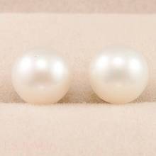 LUXURIOUS 10-11mm AAA WHITE Perfect Round AKOYA PEARLS EARRING 14K/20 WHITE GOLD 2024 - buy cheap
