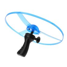 Platillo volador de plástico con luces LED parpadeantes, juguete con hélices, disco, helicóptero, nuevo 2024 - compra barato