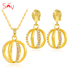 Sunny Jewelry Hot Selling Ball Jewelry Sets For Women Necklace Earrings Pendant Bohemia Jewelry Findings For Wedding Big Jewelry 2024 - buy cheap