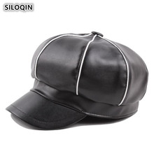 SILOQIN Women's Cap Elegant Fashion Newsboy Caps For Women New Style Simple Beret Snapback Female Winter Hats Sombrero De Mujer 2024 - buy cheap