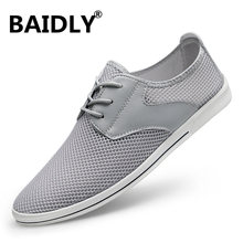 Zapatillas de deporte de malla para hombre, Zapatos informales ligeros y cómodos, transpirables, para caminar, talla grande, Primavera 2024 - compra barato