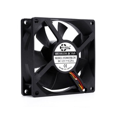 Ventilador para computador 80mm, ventilador de refrigeração sem escova dc 80mm com rolamento esférico duplo de 12v 0,25a 2024 - compre barato