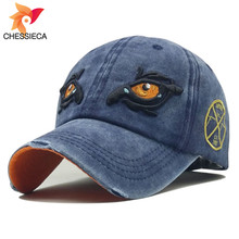 CHESSIECA Limitied Time Discount  Embroidery Eagle Eye Washed Cotton Baseball Caps Casquette Homme Marque Snapback Hip Hop Hats 2024 - buy cheap