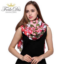 [FEILEDIS]2017 Модный хлопковый шарф, Женские Дизайнерские шарфы, осенний и зимний женский шарф, роскошная брендовая шаль FD358 2024 - купить недорого