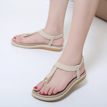 Zapatos de verano para mujer, Sandalias cómodas de talla grande, Sandalias de Gladiador, zapatos de estilo romano informal 2024 - compra barato