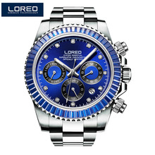 LOREO Men Automatic Mechanical Watch Luxury Brand Men Fashion Man Multifunctional Luminous 200M diving Watchse relogio masculino 2022 - buy cheap