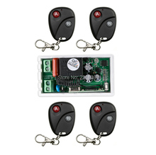 Transmissor remoto sem fio universal do rf do módulo receptor do relé do interruptor de controle remoto ac220 1ch 315mhz/433mhz com dois-botão